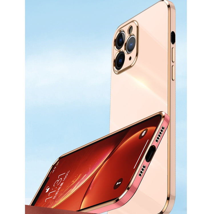 For iPhone 11 Pro XINLI Straight 6D Plating Gold Edge TPU Shockproof Case (Cherry Purple) - iPhone 11 Pro Cases by XINLI | Online Shopping South Africa | PMC TechLife