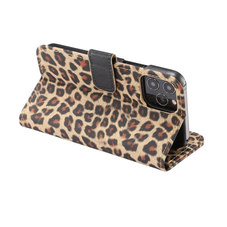 For iPhone 13 Leopard Pattern Horizontal Flip PC + PU Leather Case with Holder & Card Slots & Wallet(Yellow) - iPhone 13 Cases by PMC TechLife | Online Shopping South Africa | PMC TechLife