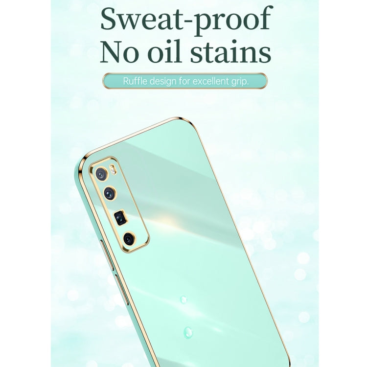 For Huawei nova 7 5G XINLI Straight Edge 6D Electroplate TPU Phone Case with Ring Holder(Black) - free shipping - PMC TechLife - Order now!