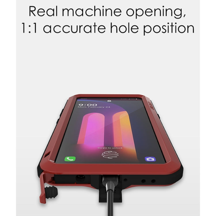 For LG V60 ThinQ 5G LOVE MEI Metal Shockproof Waterproof Dustproof Protective Case with Glass(White) - LG Cases by LOVE MEI | Online Shopping South Africa | PMC TechLife | Buy Now Pay Later Mobicred