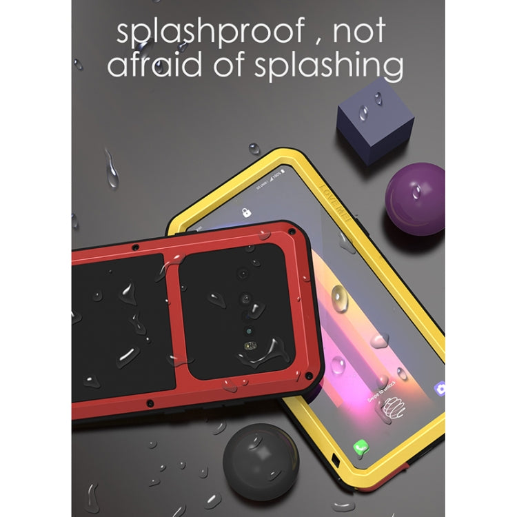 For LG V60 ThinQ 5G LOVE MEI Metal Shockproof Waterproof Dustproof Protective Case with Glass(Army Green) - LG by LOVE MEI | Online Shopping South Africa | PMC TechLife | Buy Now Pay Later Mobicred