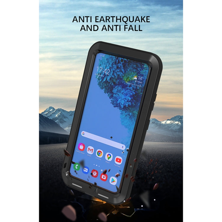 For Samsung Galaxy S21 Ultra 5G LOVE MEI Metal Shockproof Waterproof Dustproof Protective Case without Glass(Black) - free shipping - PMC TechLife - Order now!