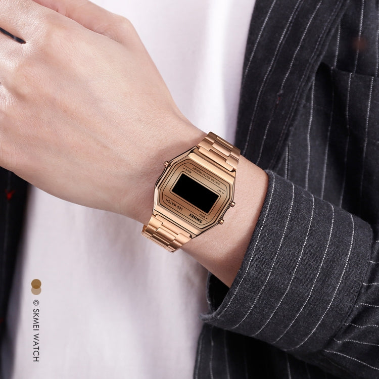 SKMEI 1646 LED Digital Display Luminous Electronic Watch(Rose Gold) - free shipping - PMC TechLife - Order now!