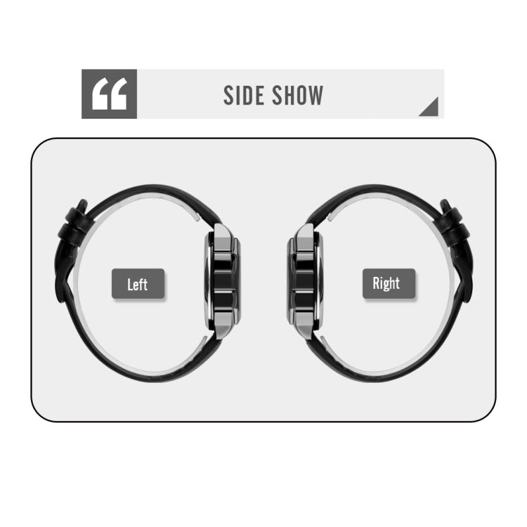 SKMEI 1650 Leather Strap Version LED Digital Display Electronic Watch with Touch Luminous Button(Black) - free shipping - PMC TechLife - Order now!