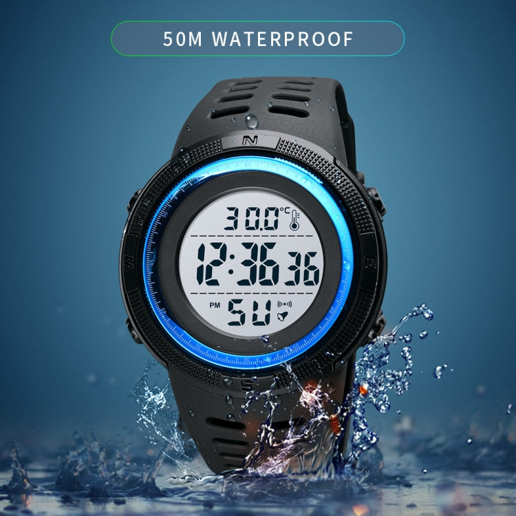 SKMEI 1681 Multifunctional LED Digital Display Luminous Electronic Watch, Support Body / Ambient Temperature Measurement(Black) - free shipping - PMC TechLife - Order now!