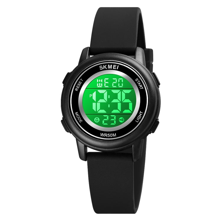 SKMEI 1721 Triplicate Round Dial LED Digital Display Luminous Silicone Strap Electronic Watch(Black) - free shipping - PMC TechLife - Order now!