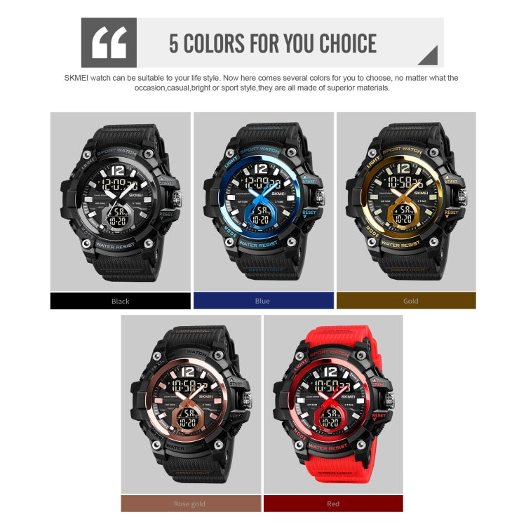 SKMEI 1725 Three Time LED Digital Display Timing Luminous Electronic Watch(Black) - free shipping - PMC TechLife - Order now!