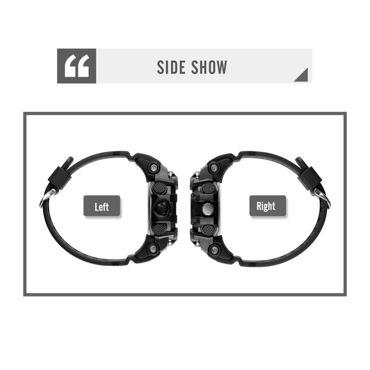 SKMEI 1725 Three Time LED Digital Display Timing Luminous Electronic Watch(Red) - free shipping - PMC TechLife - Order now!