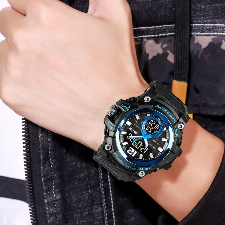 SKMEI 1725 Three Time LED Digital Display Timing Luminous Electronic Watch(Black) - free shipping - PMC TechLife - Order now!