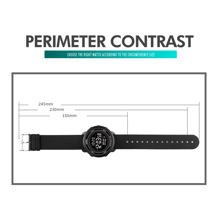 SKMEI 1736 Triplicate Round Dial Timing LED Digital Display Luminous Electronic Watch(Gold and Black) - free shipping - PMC TechLife - Order now!