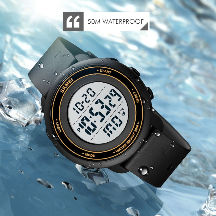 SKMEI 1736 Triplicate Round Dial Timing LED Digital Display Luminous Electronic Watch(Black) - free shipping - PMC TechLife - Order now!