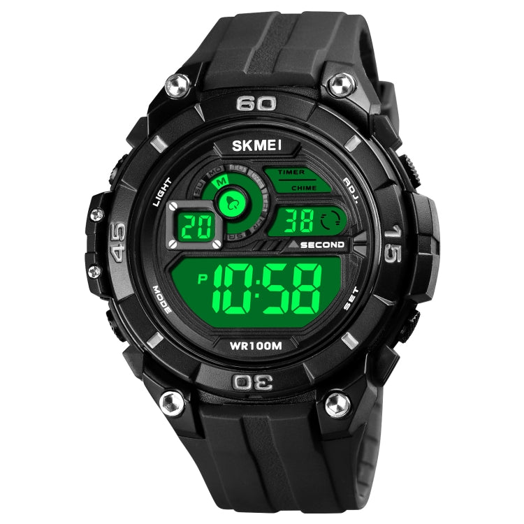 SKMEI 1756 Dual Time Countdown Alarm Clock Men Sports Luminous Electronic Watch(Black) - free shipping - PMC TechLife - Order now!
