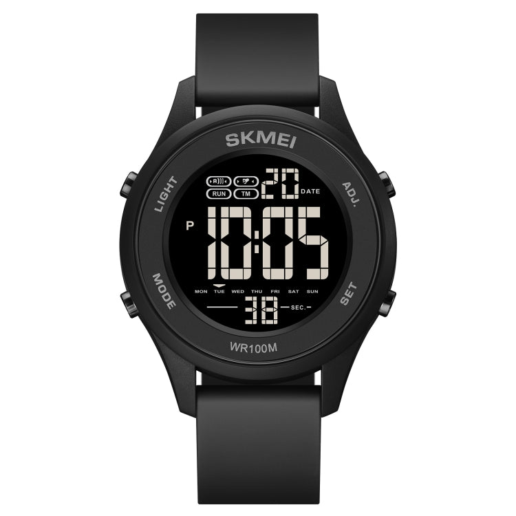 SKMEI 1758 Multifunctional LED Digital Display Luminous Silicone Strap Electronic Watch(Black) - free shipping - PMC TechLife - Order now!