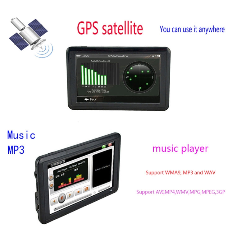 Q5 Car 5 inch HD TFT Touch Screen GPS Navigator Support TF Card / MP3 / FM Transmitter, Specification:Europe Map - Car Monitor by PMC TechLife | Online Shopping South Africa | PMC TechLife | Buy Now Pay Later Mobicred