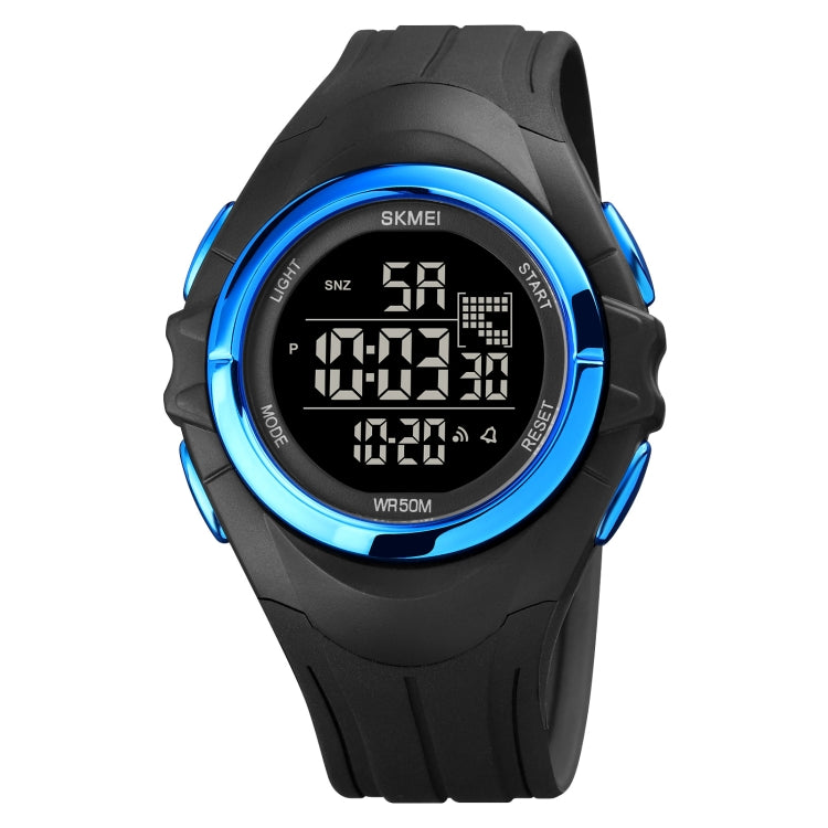 SKMEI 1790 Triplicate Round LED Dual Time Digital Display Luminous Electronic Watch for Men(Blue Black) - free shipping - PMC TechLife - Order now!