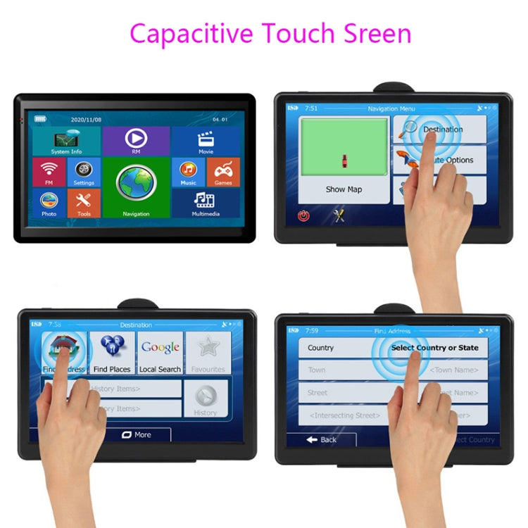 7 inch Car HD GPS Navigator 8G+128M Resistive Screen Support FM / TF Card, Specification:Europe Map - Car MP3 & MP4 & MP5 by PMC TechLife | Online Shopping South Africa | PMC TechLife | Buy Now Pay Later Mobicred