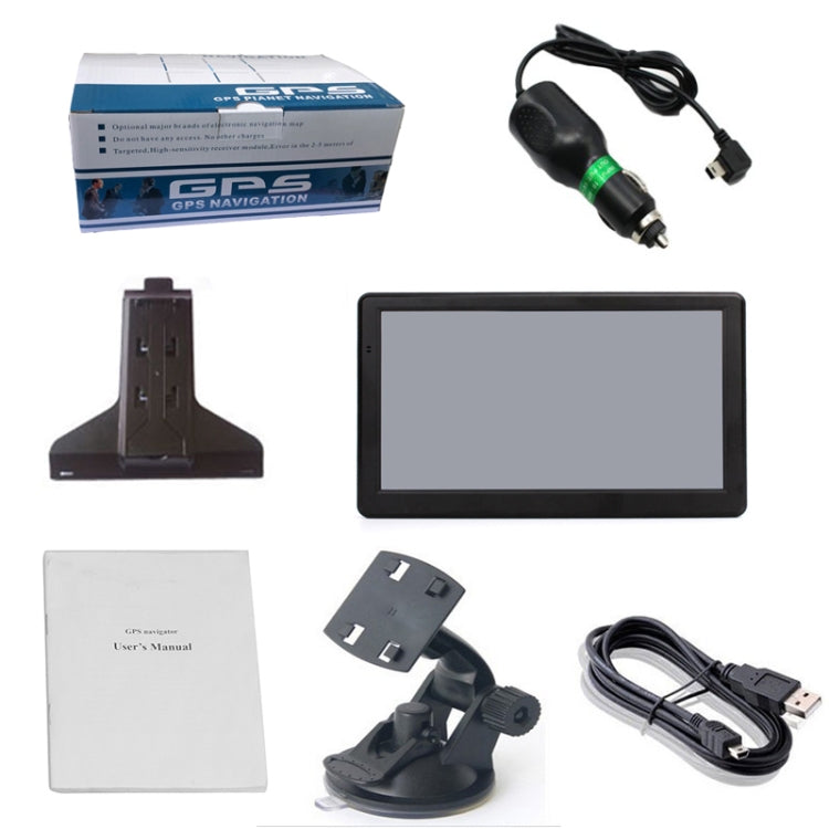 7 inch Car HD GPS Navigator 8G+128M Resistive Screen Support FM / TF Card, Specification:Australia Map - free shipping - PMC TechLife - Order now!