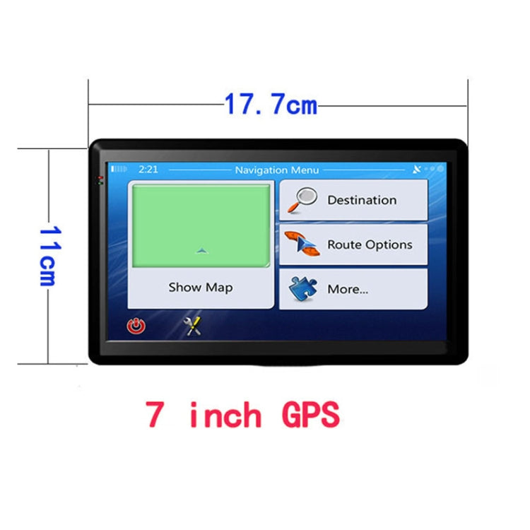 7 inch Car HD GPS Navigator 8G+128M Resistive Screen Support FM / TF Card, Specification:Middle East Map - Car MP3 & MP4 & MP5 by PMC TechLife | Online Shopping South Africa | PMC TechLife | Buy Now Pay Later Mobicred