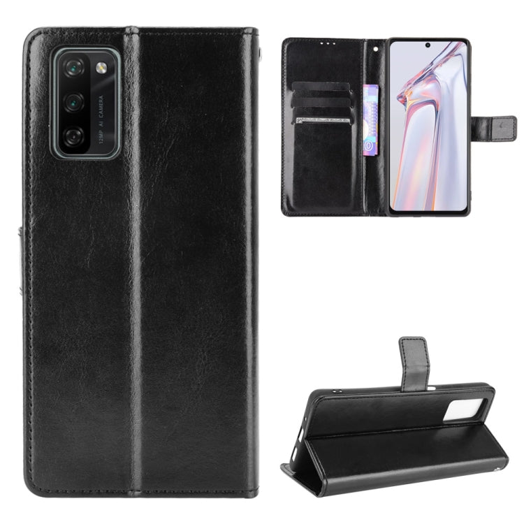 For Blackview A100 Crazy Horse Texture Horizontal Flip Leather Case with Holder & Card Slots & Lanyard(Black) - More Brand by PMC TechLife | Online Shopping South Africa | PMC TechLife | Buy Now Pay Later Mobicred