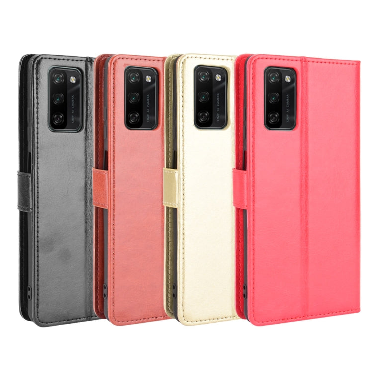 For Blackview A100 Crazy Horse Texture Horizontal Flip Leather Case with Holder & Card Slots & Lanyard(Gold) - More Brand by PMC TechLife | Online Shopping South Africa | PMC TechLife