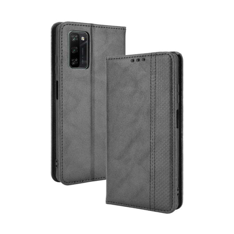 For Blackview A100 Magnetic Buckle Retro Crazy Horse Texture Horizontal Flip Leather Case with Holder & Card Slots & Photo Frame(Black) - More Brand by PMC TechLife | Online Shopping South Africa | PMC TechLife | Buy Now Pay Later Mobicred
