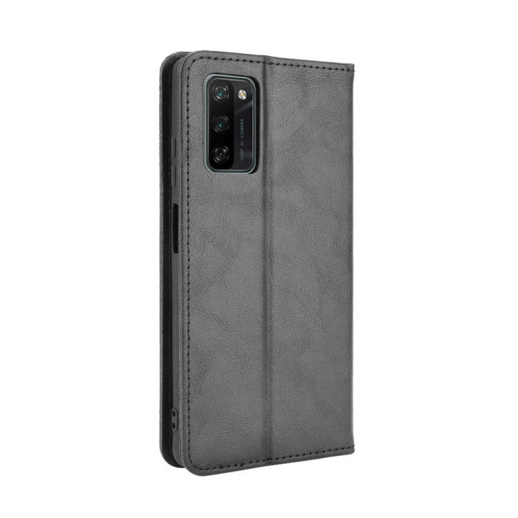 For Blackview A100 Magnetic Buckle Retro Crazy Horse Texture Horizontal Flip Leather Case with Holder & Card Slots & Photo Frame(Black) - More Brand by PMC TechLife | Online Shopping South Africa | PMC TechLife | Buy Now Pay Later Mobicred