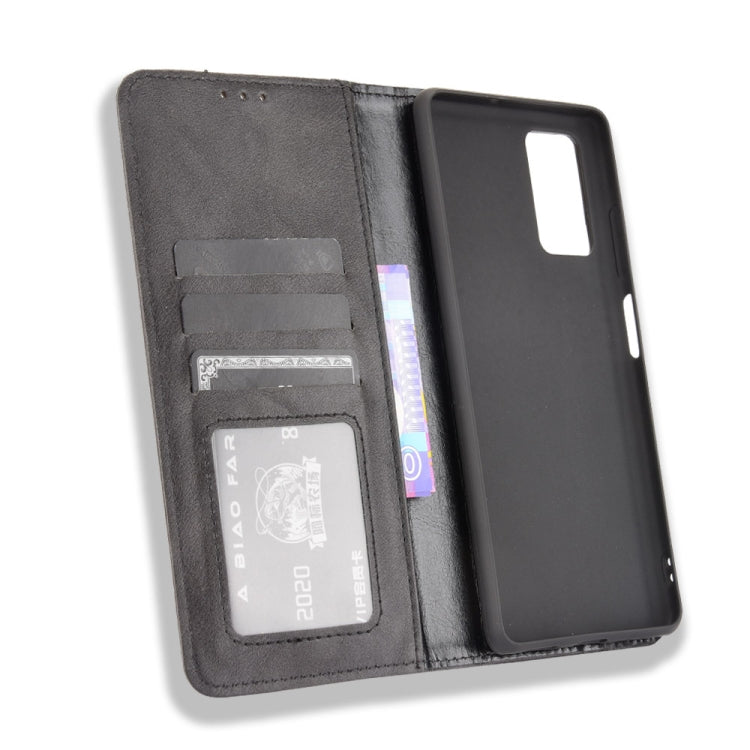 For Blackview A100 Magnetic Buckle Retro Crazy Horse Texture Horizontal Flip Leather Case with Holder & Card Slots & Photo Frame(Black) - More Brand by PMC TechLife | Online Shopping South Africa | PMC TechLife | Buy Now Pay Later Mobicred