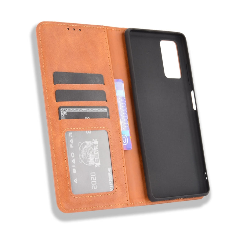 For Blackview A100 Magnetic Buckle Retro Crazy Horse Texture Horizontal Flip Leather Case with Holder & Card Slots & Photo Frame(Brown) - More Brand by PMC TechLife | Online Shopping South Africa | PMC TechLife | Buy Now Pay Later Mobicred