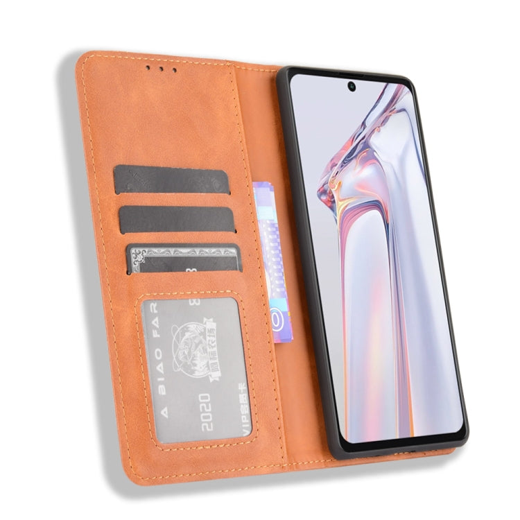 For Blackview A100 Magnetic Buckle Retro Crazy Horse Texture Horizontal Flip Leather Case with Holder & Card Slots & Photo Frame(Brown) - More Brand by PMC TechLife | Online Shopping South Africa | PMC TechLife | Buy Now Pay Later Mobicred