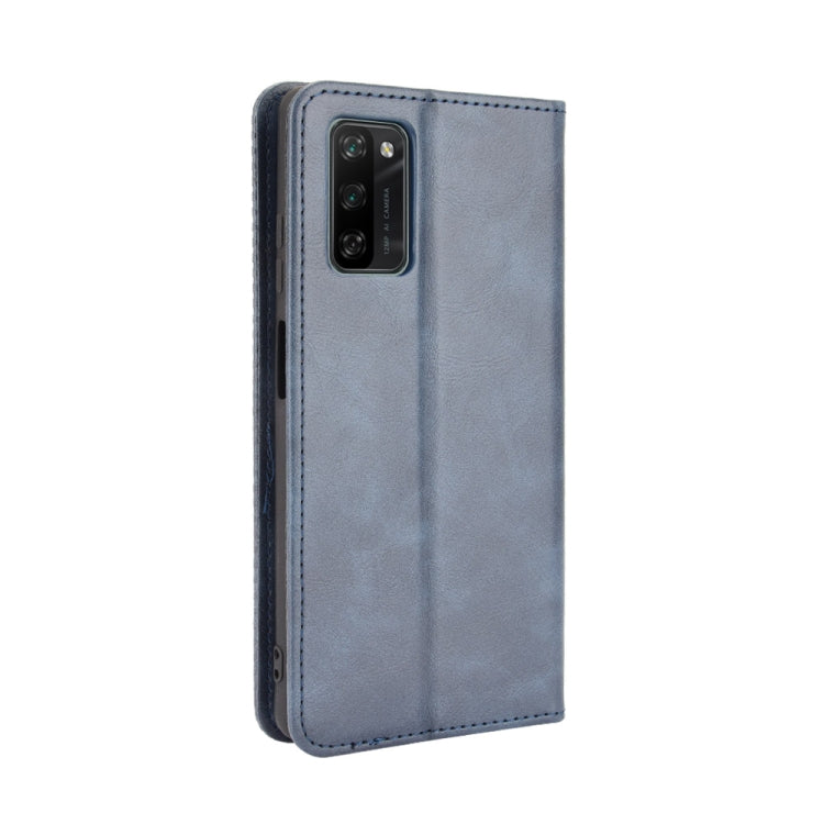 For Blackview A100 Magnetic Buckle Retro Crazy Horse Texture Horizontal Flip Leather Case with Holder & Card Slots & Photo Frame(Blue) - More Brand by PMC TechLife | Online Shopping South Africa | PMC TechLife | Buy Now Pay Later Mobicred