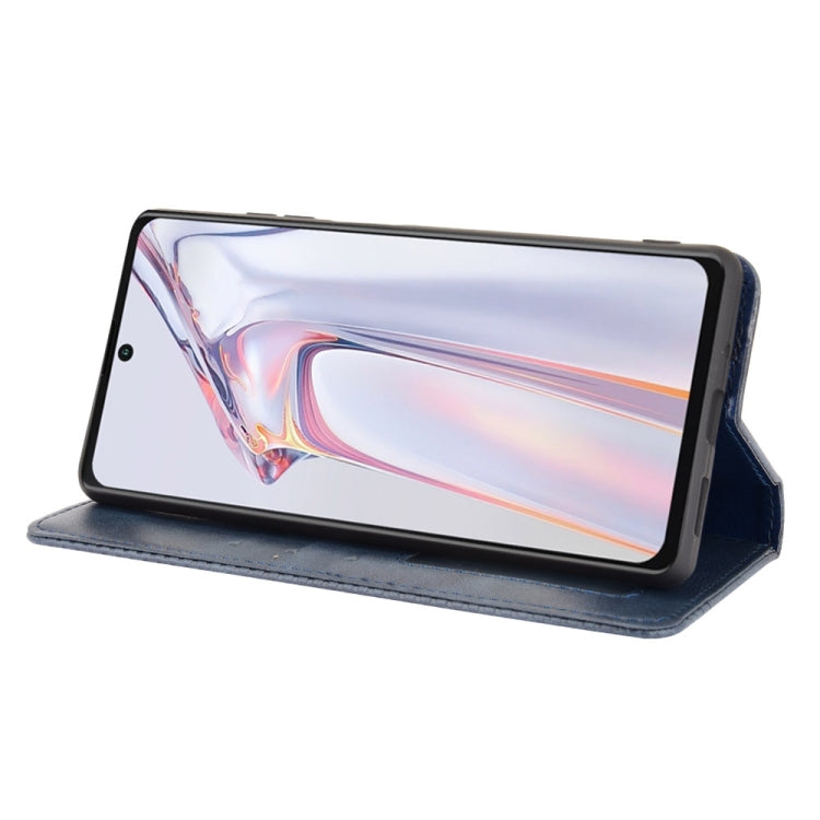 For Blackview A100 Magnetic Buckle Retro Crazy Horse Texture Horizontal Flip Leather Case with Holder & Card Slots & Photo Frame(Blue) - More Brand by PMC TechLife | Online Shopping South Africa | PMC TechLife | Buy Now Pay Later Mobicred