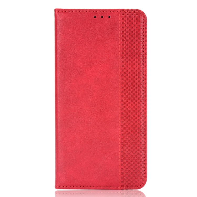 For Blackview A100 Magnetic Buckle Retro Crazy Horse Texture Horizontal Flip Leather Case with Holder & Card Slots & Photo Frame(Red) - More Brand by PMC TechLife | Online Shopping South Africa | PMC TechLife