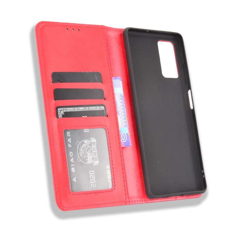 For Blackview A100 Magnetic Buckle Retro Crazy Horse Texture Horizontal Flip Leather Case with Holder & Card Slots & Photo Frame(Red) - More Brand by PMC TechLife | Online Shopping South Africa | PMC TechLife
