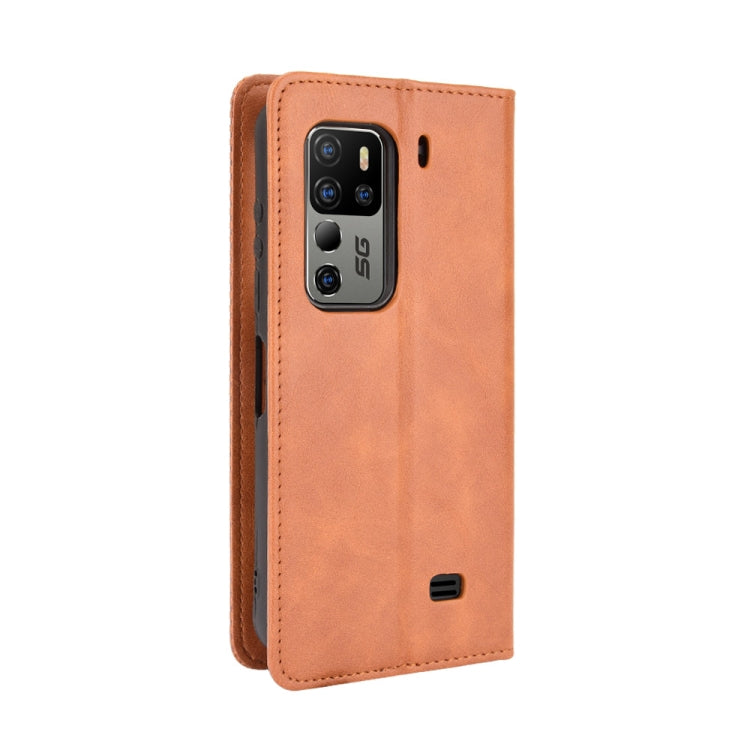 For Ulefone Armor 11 5G / Armor 11T 5G Magnetic Buckle Retro Crazy Horse Texture Horizontal Flip Leather Case with Holder & Card Slots & Photo Frame(Brown) - Ulefone Cases by PMC Jewellery | Online Shopping South Africa | PMC Jewellery | Buy Now Pay Later Mobicred