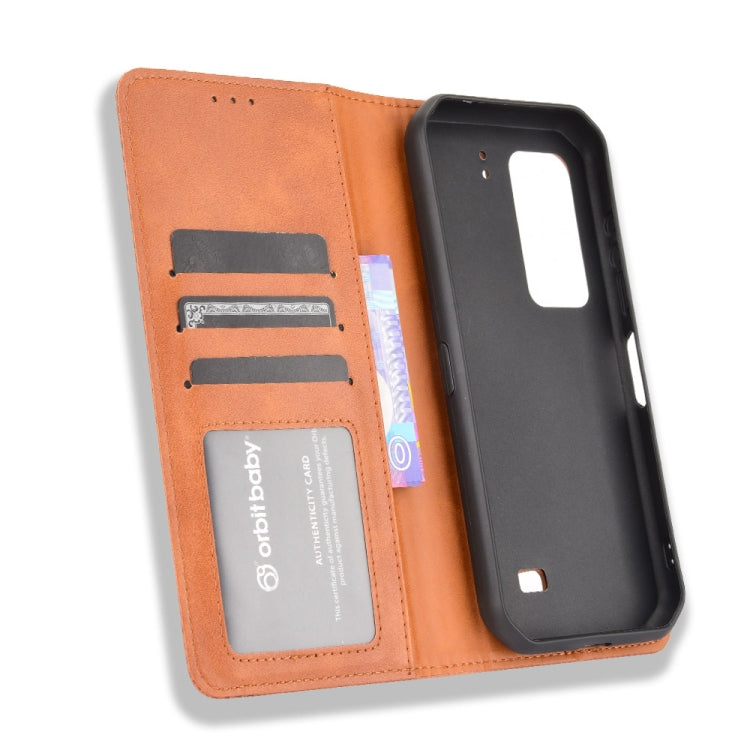 For Ulefone Armor 11 5G / Armor 11T 5G Magnetic Buckle Retro Crazy Horse Texture Horizontal Flip Leather Case with Holder & Card Slots & Photo Frame(Brown) - Ulefone Cases by PMC Jewellery | Online Shopping South Africa | PMC Jewellery | Buy Now Pay Later Mobicred