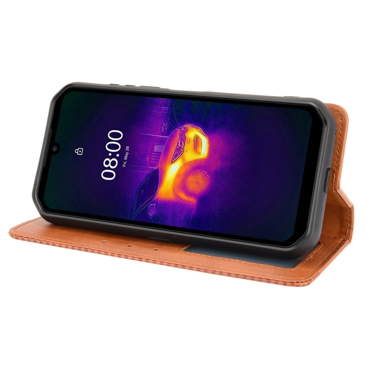 For Ulefone Armor 11 5G / Armor 11T 5G Magnetic Buckle Retro Crazy Horse Texture Horizontal Flip Leather Case with Holder & Card Slots & Photo Frame(Brown) - Ulefone Cases by PMC Jewellery | Online Shopping South Africa | PMC Jewellery | Buy Now Pay Later Mobicred