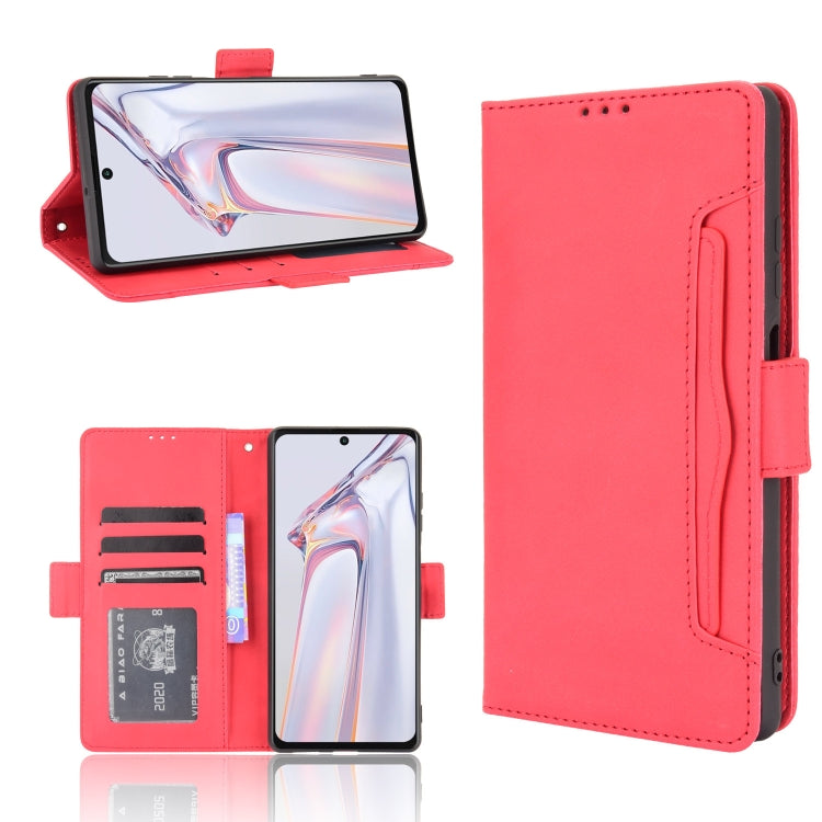 For Blackview A100 Skin Feel Calf Pattern Horizontal Flip Leather Case with Holder & Card Slots & Photo Frame(Red) - free shipping - PMC TechLife - Order now!