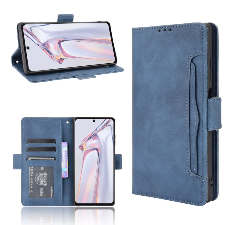 For Blackview A100 Skin Feel Calf Pattern Horizontal Flip Leather Case with Holder & Card Slots & Photo Frame(Blue) - More Brand by PMC TechLife | Online Shopping South Africa | PMC TechLife | Buy Now Pay Later Mobicred