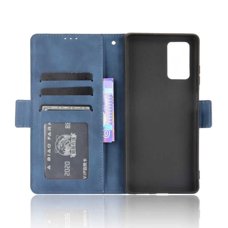 For Blackview A100 Skin Feel Calf Pattern Horizontal Flip Leather Case with Holder & Card Slots & Photo Frame(Blue) - More Brand by PMC TechLife | Online Shopping South Africa | PMC TechLife | Buy Now Pay Later Mobicred
