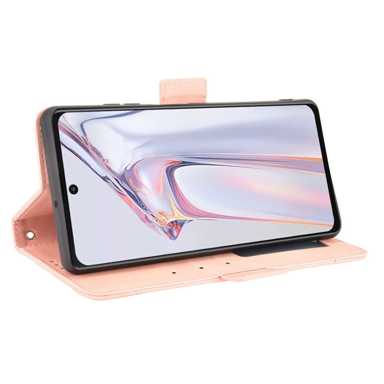 For Blackview A100 Skin Feel Calf Pattern Horizontal Flip Leather Case with Holder & Card Slots & Photo Frame(Pink) - More Brand by PMC TechLife | Online Shopping South Africa | PMC TechLife