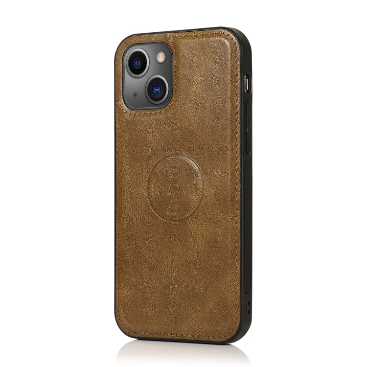 For iPhone 13 Pro Strong Magnetic Detachable Horizontal Flip Leather Case with Card Slots & Wallet (Brown) - iPhone 13 Pro Cases by PMC TechLife | Online Shopping South Africa | PMC TechLife