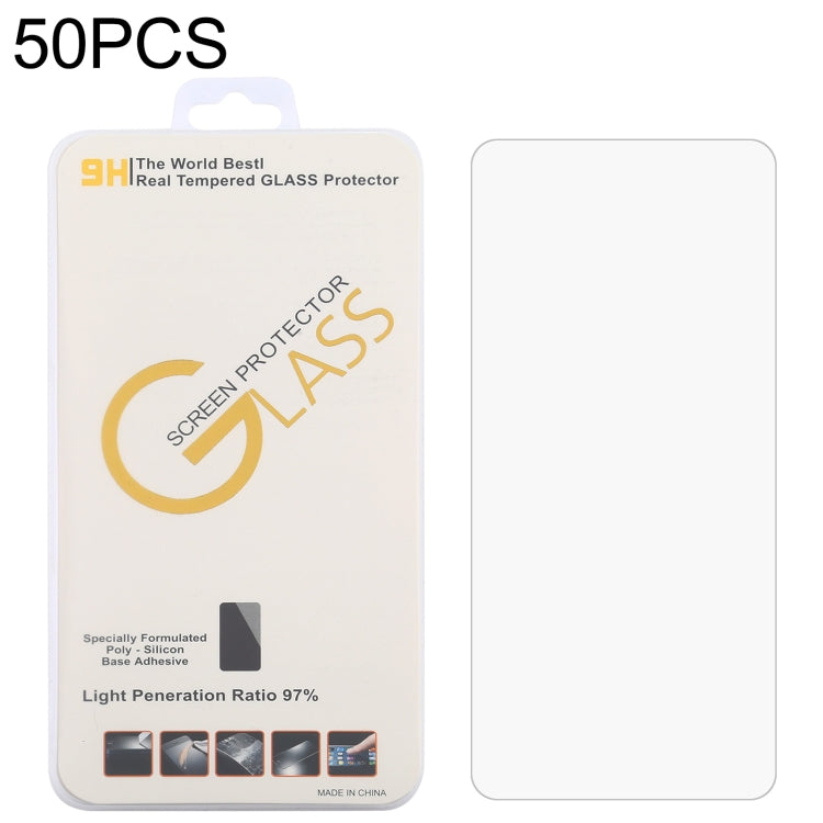 For Blackview BL5000 Dual 50 PCS 0.26mm 9H 2.5D Tempered Glass Film - For Blackview by PMC TechLife | Online Shopping South Africa | PMC TechLife