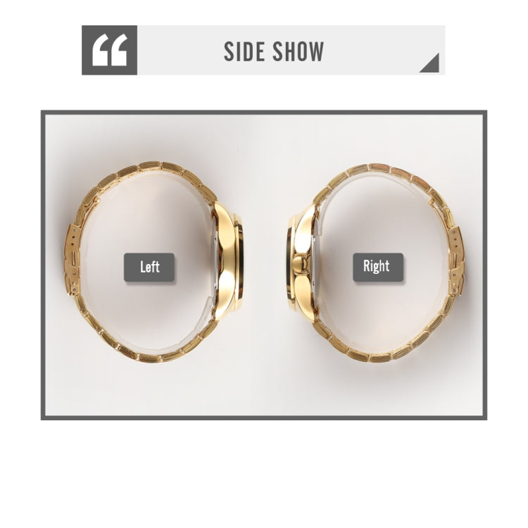 SKMEI 9193 Men Golden Dragon Pattern Calendar Dial Luminous Quartz Watch(Gold Black) - free shipping - PMC TechLife - Order now!