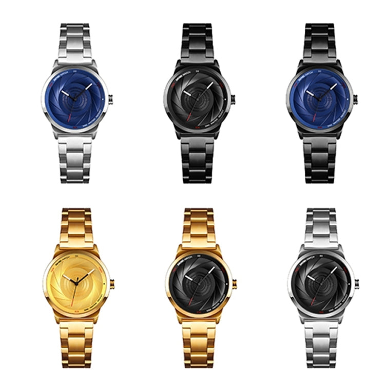 SKMEI 9210 Ladies Business Watch Simple 3D Dial Quartz Watch(Gold) - free shipping - PMC TechLife - Order now!
