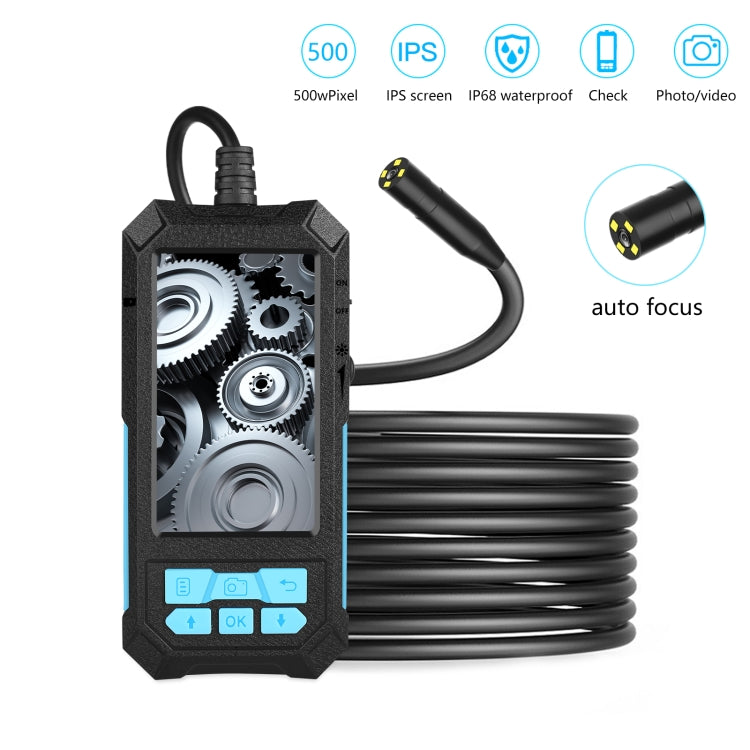 P90 11mm 4.5 inch HD 500W Autofocus Camera Endoscope Portable Water-resistant Industrial Pipe Endoscope, Hard Cable Length: 10m -  by PMC Jewellery | Online Shopping South Africa | PMC Jewellery | Buy Now Pay Later Mobicred