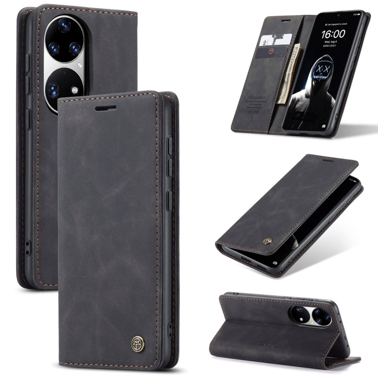 CaseMe 013 Multifunctional Horizontal Flip Leather Case with Holder & Card Slot & Wallet For Huawei P50 Pro(Black) - free shipping - PMC Jewellery - Order now!