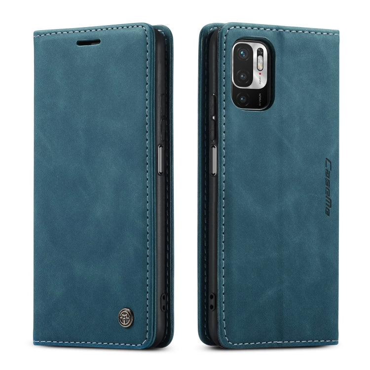 CaseMe 013 Multifunctional Horizontal Flip Leather Case with Holder & Card Slot & Wallet For Xiaomi Redmi Note 10 5G(Blue) - free shipping - PMC Jewellery - Order now!