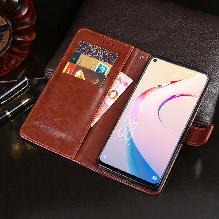 idewei Crazy Horse Texture Horizontal Flip Leather Case with Holder & Card Slots & Wallet For Oukitel C21 Pro(Sky Blue) - free shipping - PMC Jewellery - Order now!