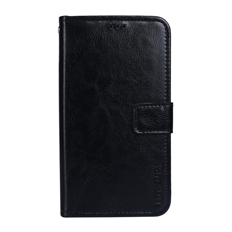 idewei Crazy Horse Texture Horizontal Flip Leather Case with Holder & Card Slots & Wallet For Tecno Spark 7P(Black) - Tecno Cases by idewei | Online Shopping South Africa | PMC TechLife | Buy Now Pay Later Mobicred