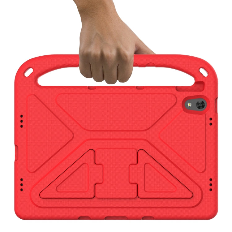 For Lenovo Tab P11 TB-J606F / Tab P11 Plus TB-J607F Portable Handle EVA Shockproof Anti Falling Protective Case with Triangle Holder(Red) - Lenovo by PMC TechLife | Online Shopping South Africa | PMC TechLife | Buy Now Pay Later Mobicred
